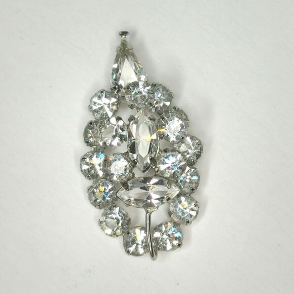 Vintage Silver Crystal pendant - Picture 1 of 15